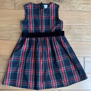 Black Plaid Crewcuts Dress